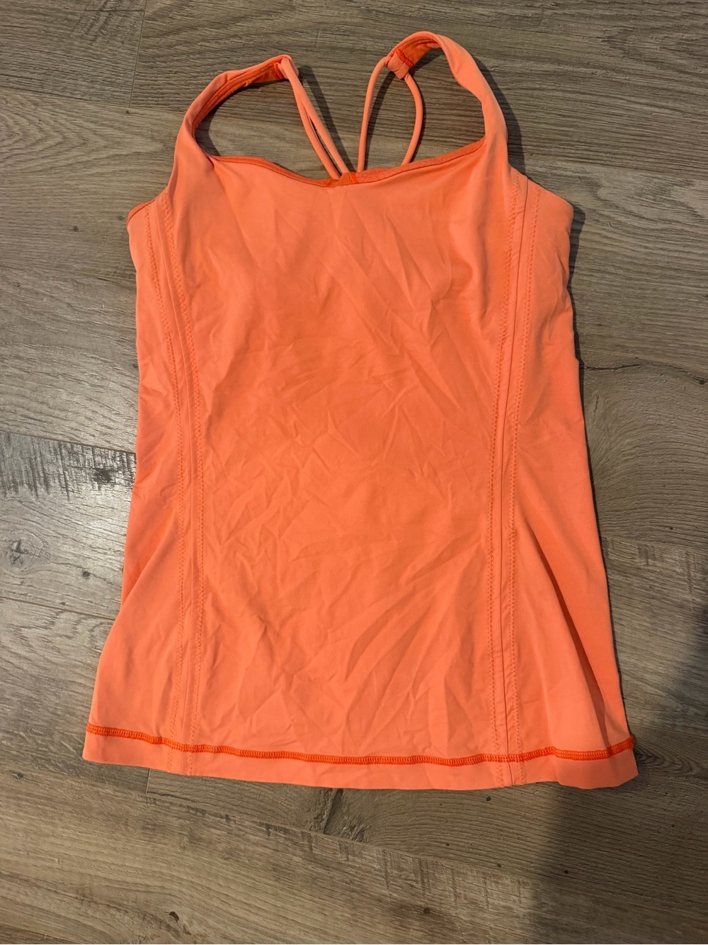 lululemon athletica bright orange Strappy Performance Tank